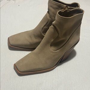 Vince Camuto Taupe Ankle Booties